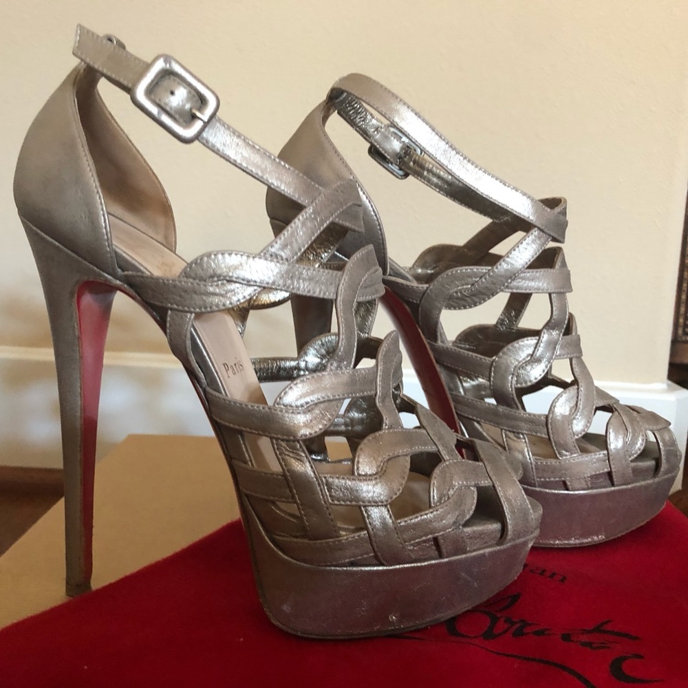 SOLD Louboutin Larissa Stiletto Sandals Size 38